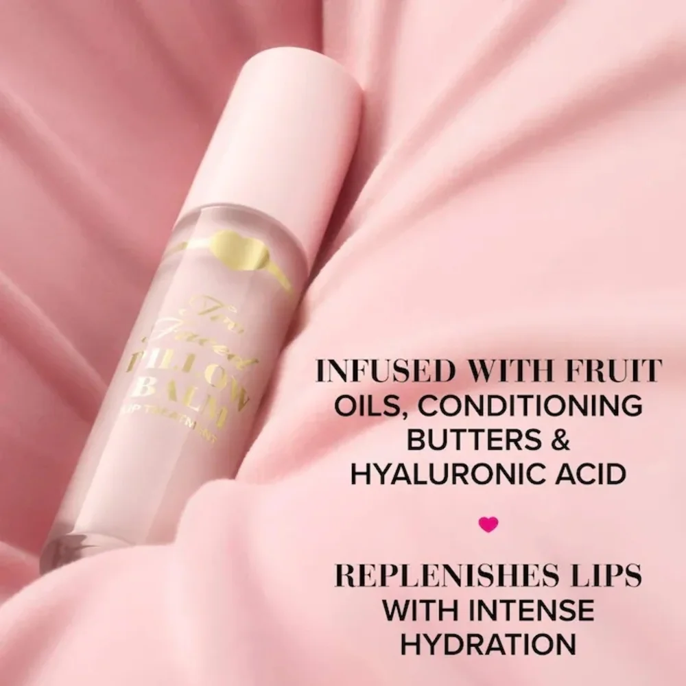 Pink Pineapple Kiss Too Faced Pillow Balm Hydrating Lip Treatment Brand New